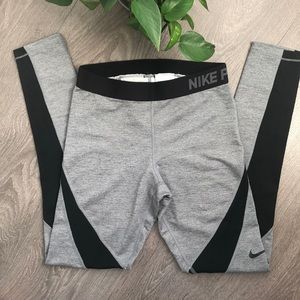 Nike Pro leggings hyperwarm panel leggings medium
